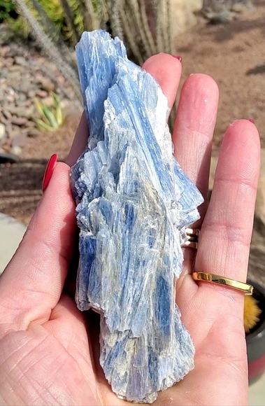 Beautiful Brazilian Blue Kyanite with Quartz Inclusions - Picture 3 of 12